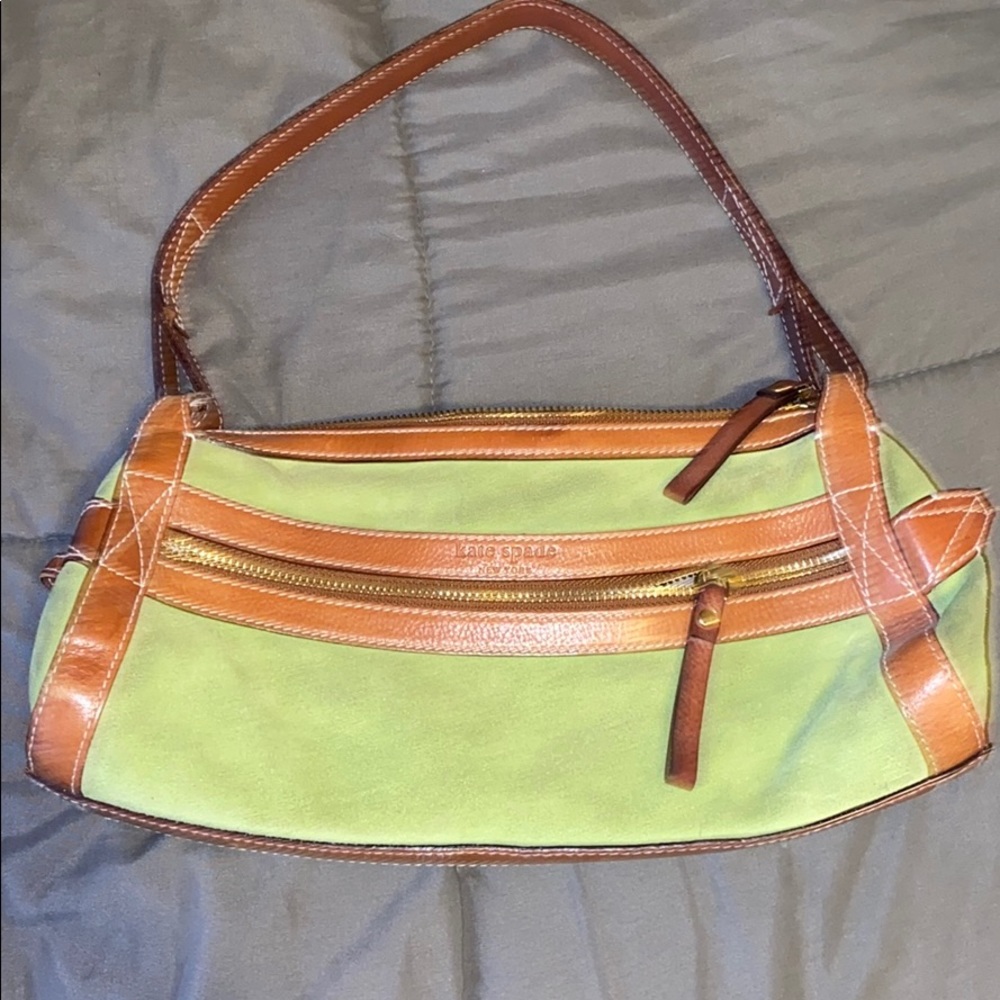 small kate spade purse with leather accents